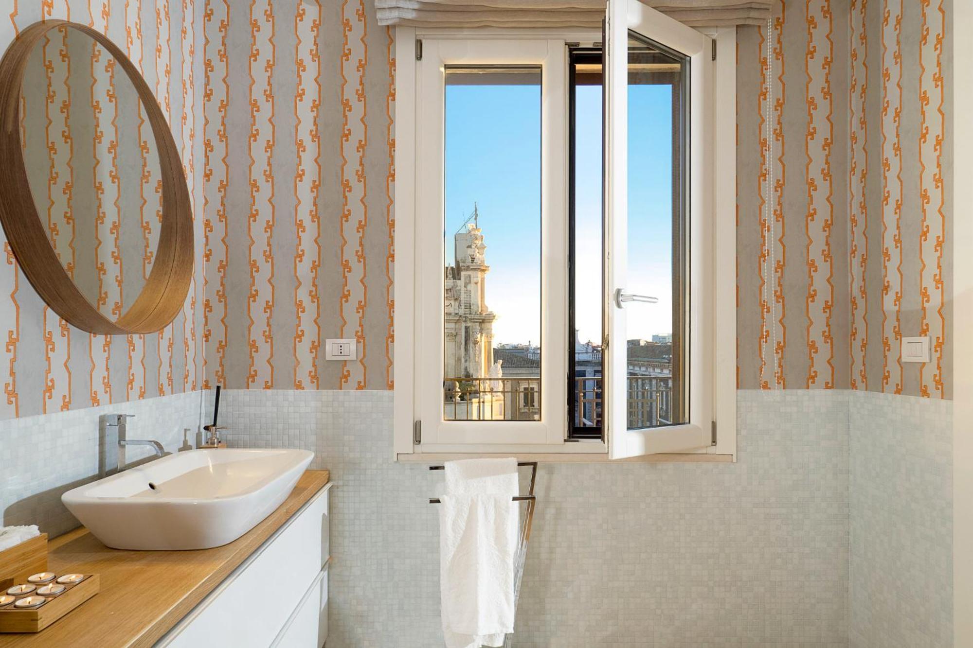 Penthouse Duomo Apartman Catania-Fontanarossai nemzetközi repülőtér Kültér fotó